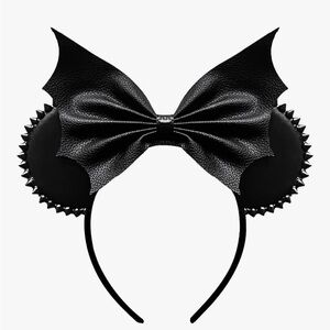 Haunted Mansion ears Mouse Ear Bat Ears Handmade black bow